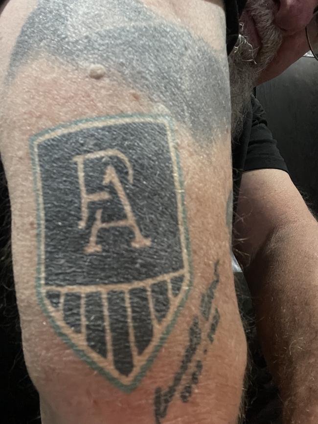 Port Adelaide tattoo: Mark Tose