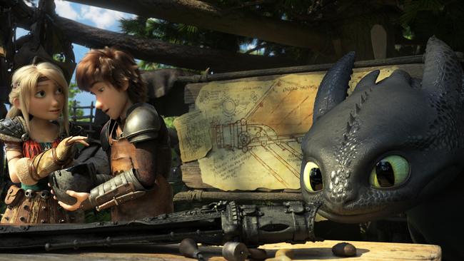 Scene from How To Train Your Dragon 3: The Hidden World.