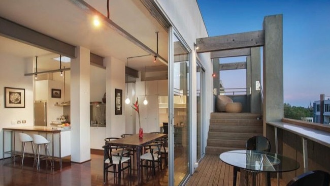 The apartment rented by McGuane in St Kilda.