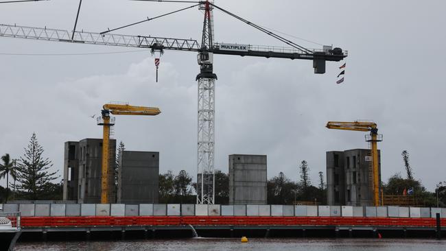 The Spit redevelopment going ahead. Construction of the Mantaray. Pictures Glenn Hampson