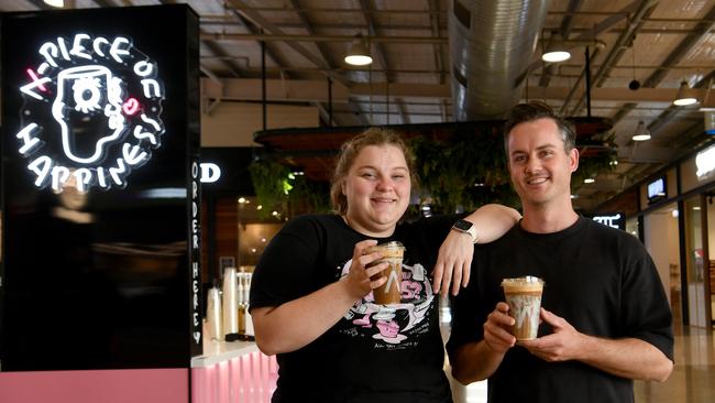 ANNEES has opened a brand new store at Fairfield Central. Emma Neumann and Nick Young. Picture: Evan Morgan