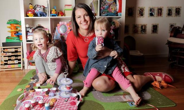 Margaret Ambrose has written the piece and spoken candidly about her own IVF experiences, she's pic at home with her two children Greta, 3,  and Rori, 2,  (correct spelling).