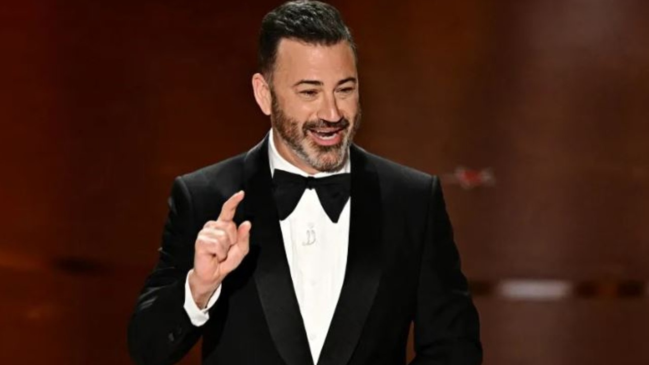 Jimmy Kimmel mocks Robert Downey Jr’s addiction past. Picture: ABC