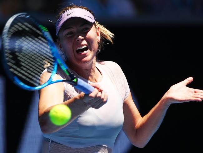 Maria Sharapova back in action at Melbourne Park.