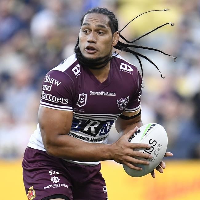 Martin Taupau of the Sea Eagles. Photo: Ian Hitchcock/Getty Images