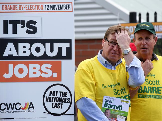 Nationals leader Troy Grant is under siege with a leadership spill likely. Picture: Jonathan Ng