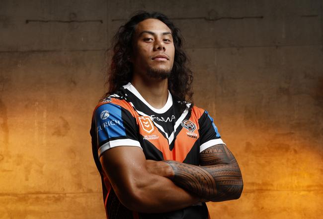 DAILY TELEGRAPH 8TH JANUARY 2025WARNING - EMBARGOED - TALK TO DAILY TELEGRAPH PICTURE DESK BEFORE USEPictured is new Wests Tigers NRL player Jerome Luai ahead of the 2025 NRL season.Picture: Richard Dobson