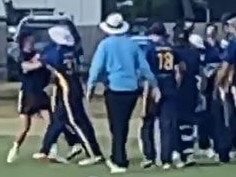 Scuffle at the Aspendale vs Dingley finals match.