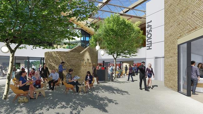 Artist's impression of Onkaparinga Council's proposed 14° South development at Noarlunga Centre. Picture: Brown Falconer