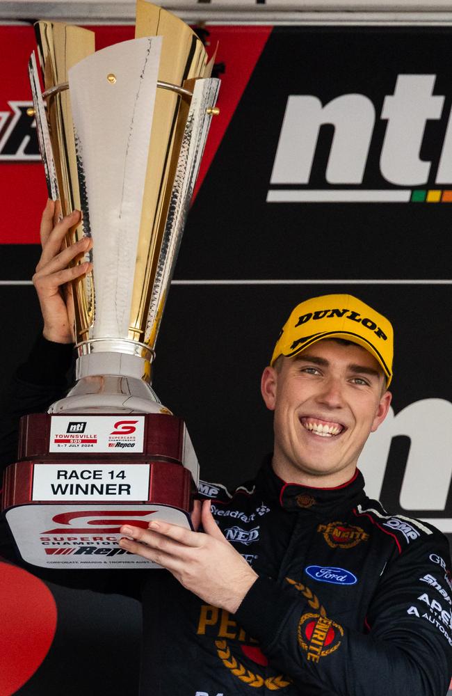 Matthew Payne celebrates his first victory of 2024. Picture: Daniel Kalisz/Getty Images