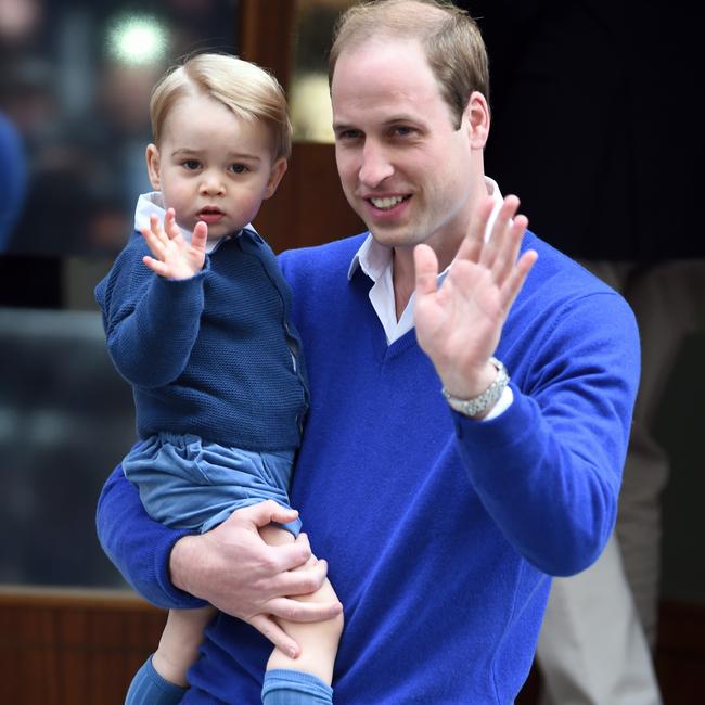 Prince George with his father in 2015 in London, England. Picture: Anwar Hussein/WireImage