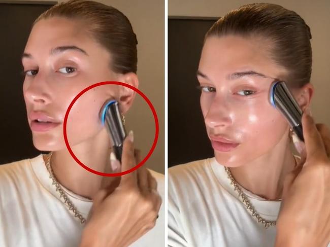 Hailey Bieber swears by this device to get her skin photoshoot ready.