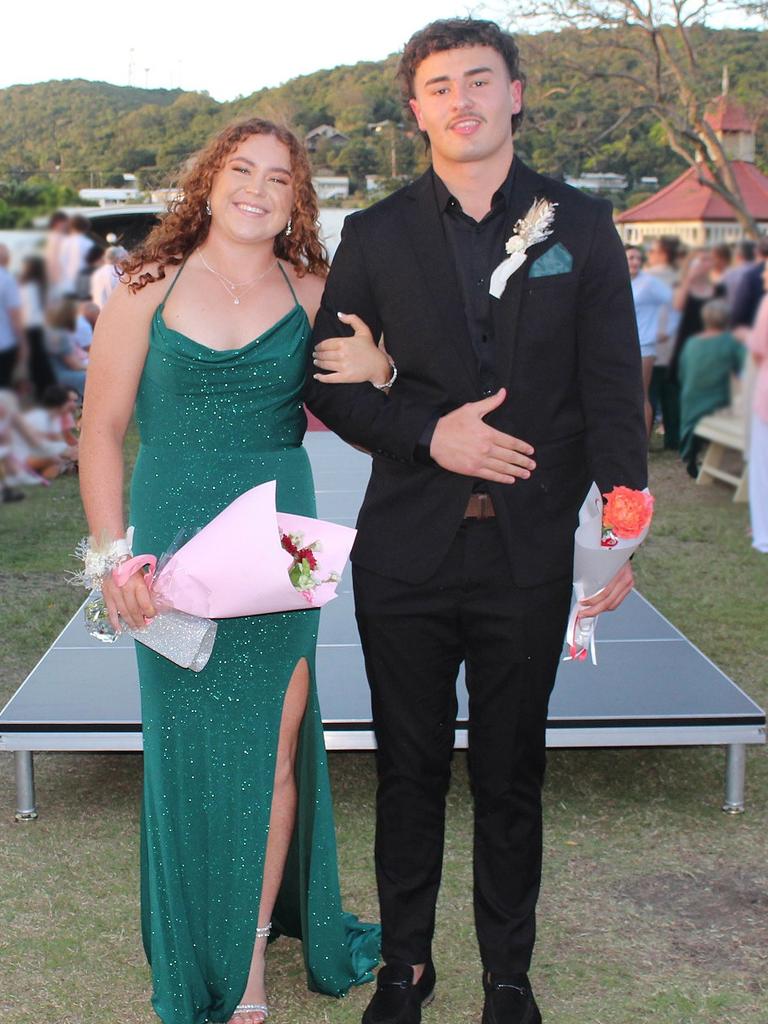 Mackayla and Tuma at the St Ursula's College Formal.