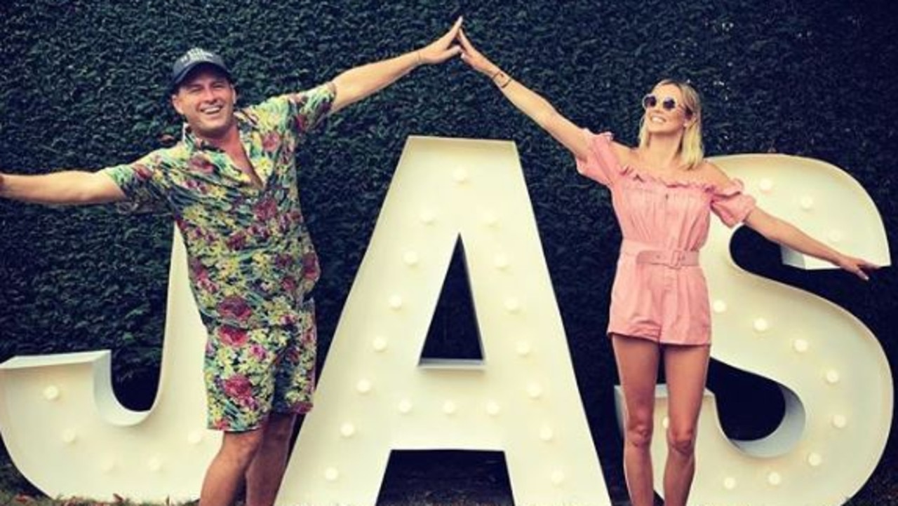 Stefanovic with his fiancee, Jasmine Yarbrough, who he met at a Sydney boating party months after his split from wife Cassandra.