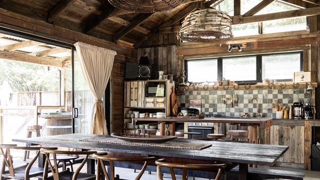 The farmhouse kitchen is full of original features. Picture: Krista Eppelstun