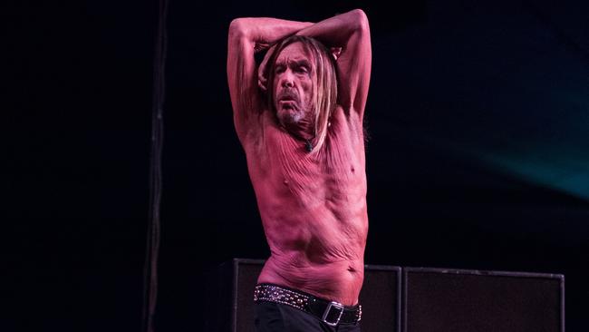 Iggy Pop performing at Festival Hall in Melbourne in April Picture: Jake Nowakowski