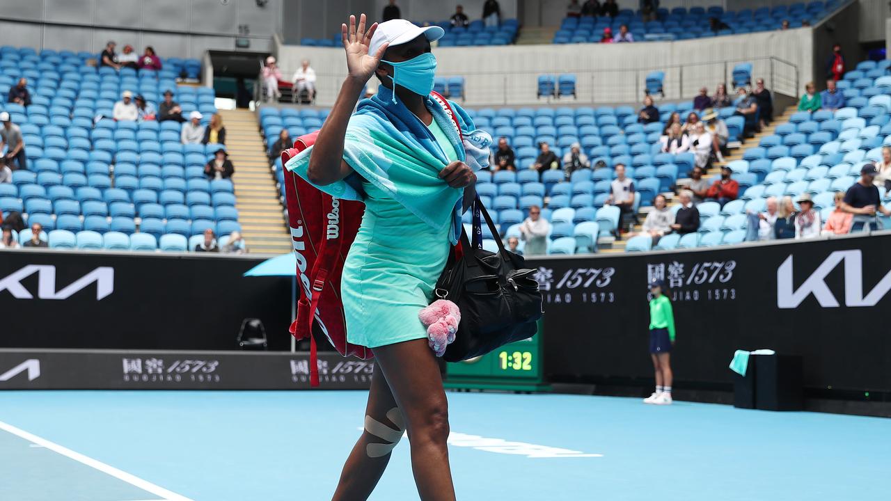 Venus Williams played in front of a sparse crowd (Photo by Mark Metcalfe/Getty Images)