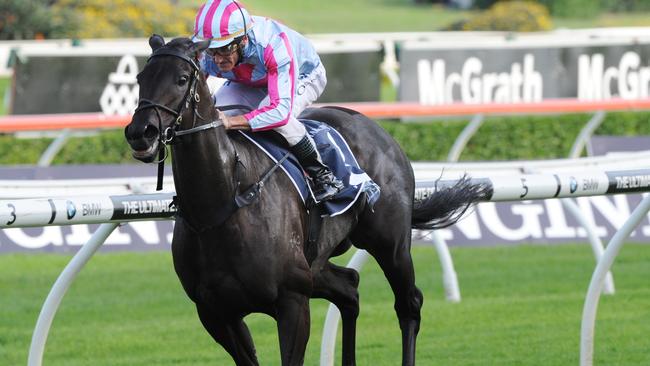 Super mare Azkadellia runs them ragged at Royal Randwick. Picture: Simon Bullard