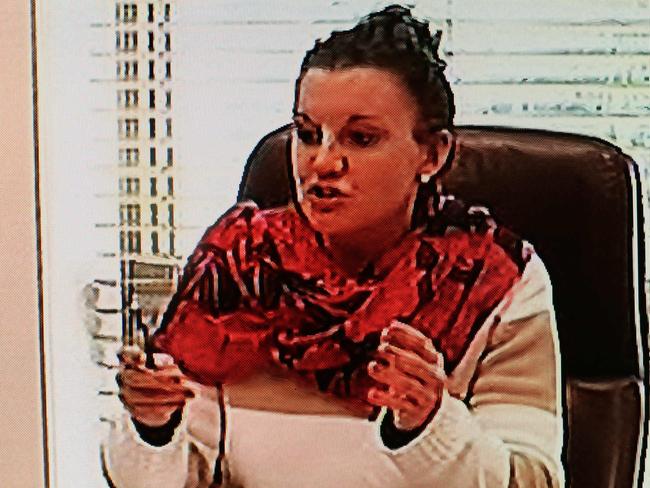 Jacqui Lambie on the ABC's Australian Story. PIC MARC ROBERTSON.