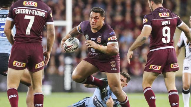 Josh Papalii was a monster in the second half. Picture: AAP Image/Glenn Hunt