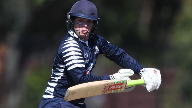 Geelong’s Tom Jackson is one of the standout young players in Premier Cricket. Picture: Julian Smith