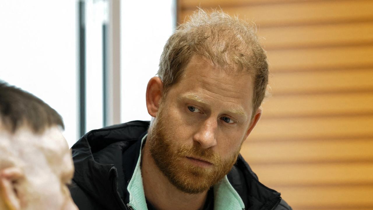 Prince Harry, Duke of Sussex during a visit to the Superhumans Centre in Lviv, Ukraine. Picture: Supplied.