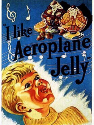 A 1958 advertisement of Aeroplane Jelly.