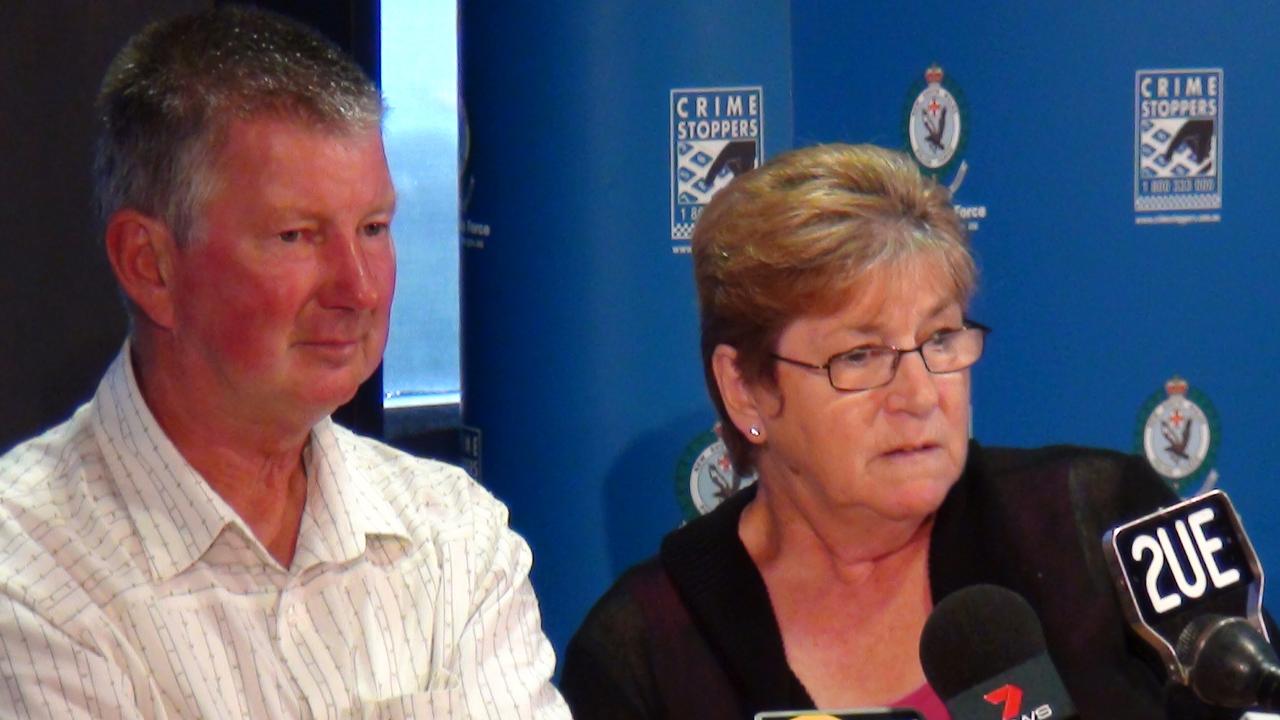 Kellie Ann’s parents Margaret and John Carmichael in 2011.