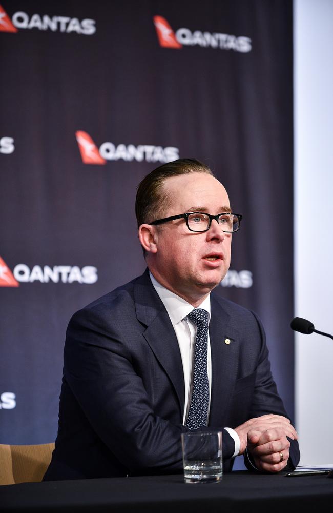 Qantas Group CEO Alan Joyce said he hopes the flights will “provide inspiration” for future trips when domestic borders – followed international restrictions – begin to ease. Picture: NCA NewsWire/Flavio Brancaleone.