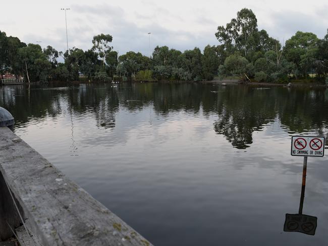 Lake is about two to three metres deep. Picture: Nicole Garmston