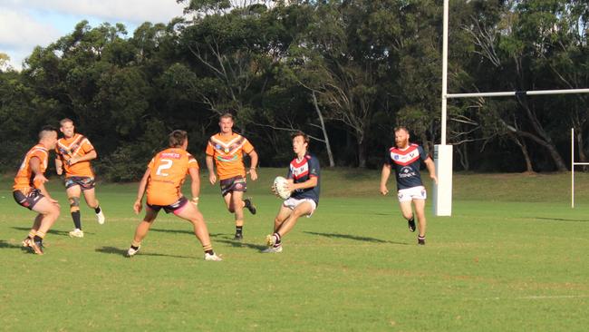 Riley Burke is one of several Eagles to have made his first grade debut this season. Photo: Alex Pichaloff.