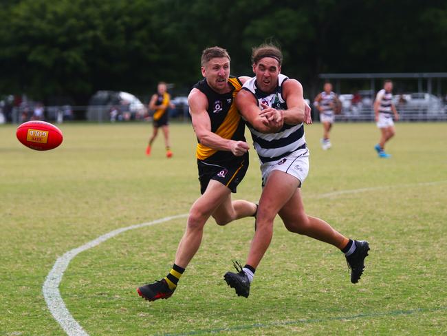 North Cairns Tigers v Port Douglas Crocs at Watsons Oval. AFL Cairns 2024. Photo: Gyan-Reece Rocha