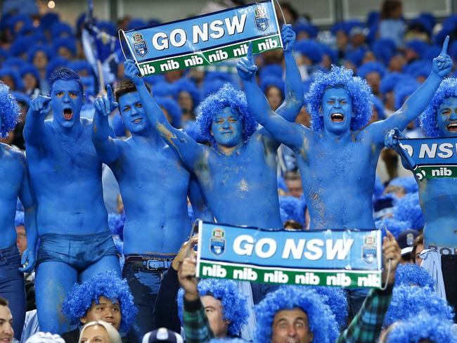 Blatchy's Blues. First half action of game 1 of the State of Origin series. State of Origin Game 1, NSW v QLD at ANZ Stadium, Homebush, Sydney. Picture: Bradley Hunter