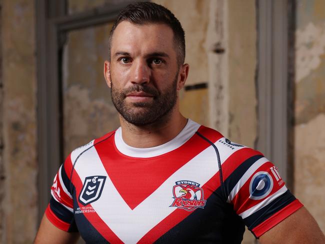 The Daily Telegraph 10.2..2025 Roosters James Tedesco The 2025 NRL Telstra Premiership Media Launch. Player representatives from all 17 NRL Clubs.  Picture: Rohan Kelly