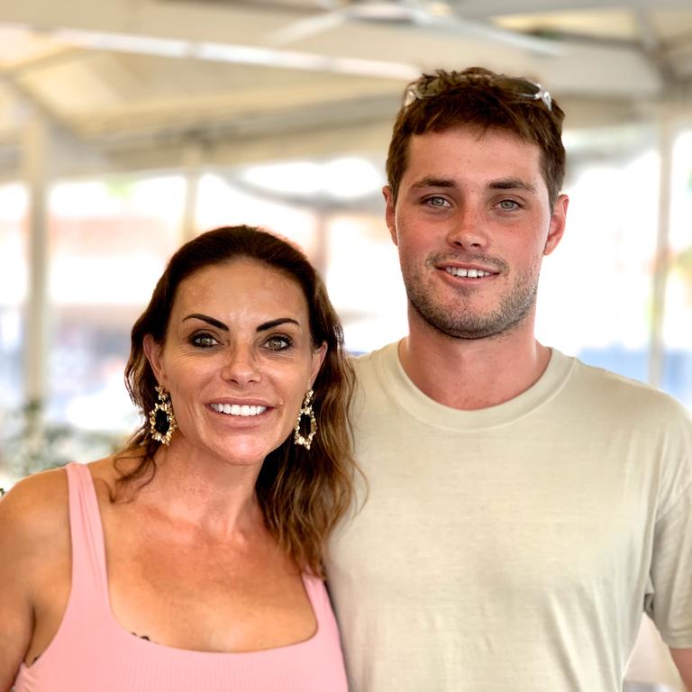 Deanne and Sean Arthur at Main Beach. Picture Jenny Masters