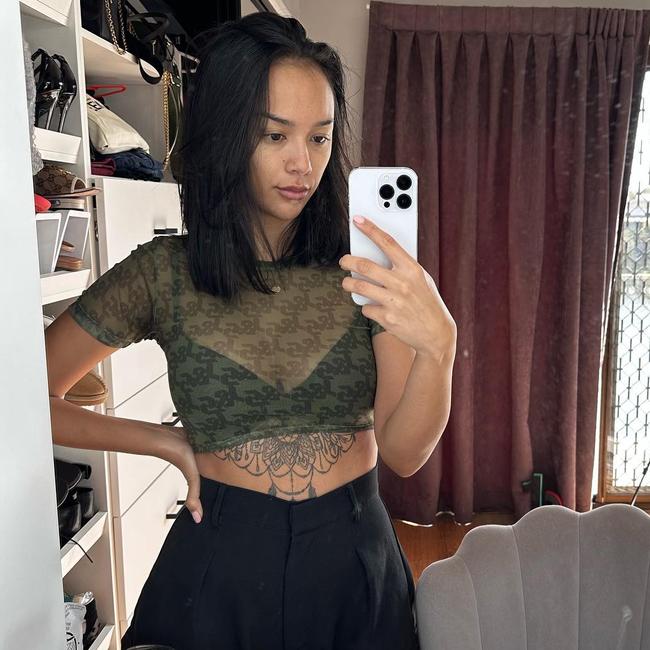 Gold Coast influencer Kat Clark has shared some of the ‘nasty’ remarks she receives about her outfits. Picture: Instagram/KatClark