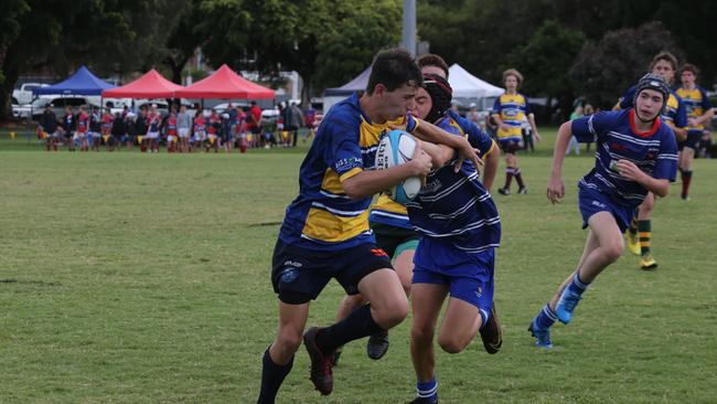 Day 1 of the King of the Country junior rugby union tournament at the Gold Coast Eagles Rugby Union Club. Under-15s: 10.40am: USQ Saints v Invitational Barbarians USQ Player No Barbarians Player No Pic Mike Batterham