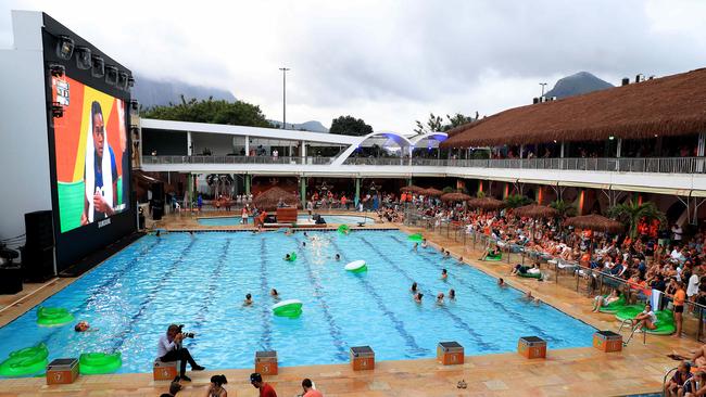 The swimming pool at Heineken House.