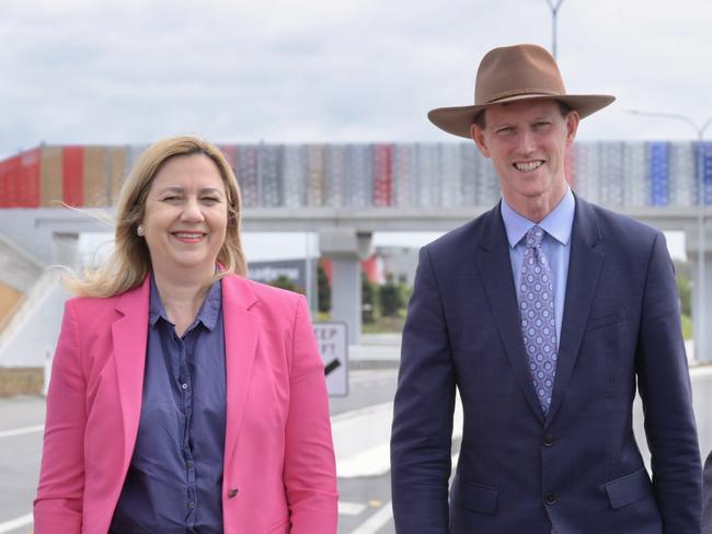 Queensland Premier Annastacia Palaszczuk, Transport and Main Roads Minister Mark Bailey and Member for Caloundra Jason Hunt today officially opened the eight kilometre extension of Bells Creek Arterial Road, completing the 11.9km link between the Bruce Highway and Caloundra Road Picture Queensland Government