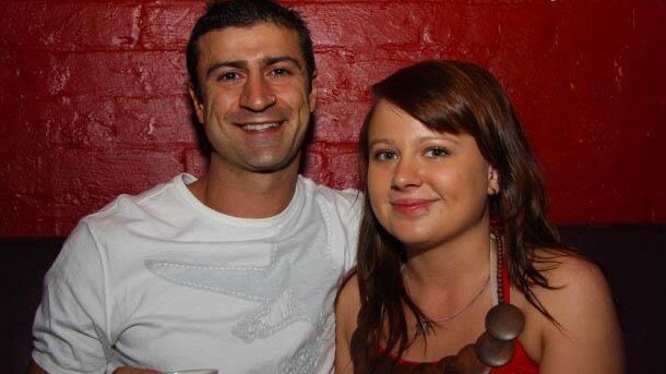 Shandee Blackburn with John Peros, the main suspect in her murder. Picture: Supplied