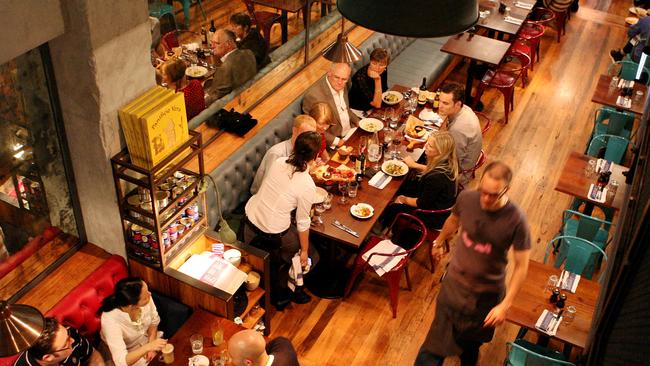 Jamie’s Italian on Pitt Street, Sydney.