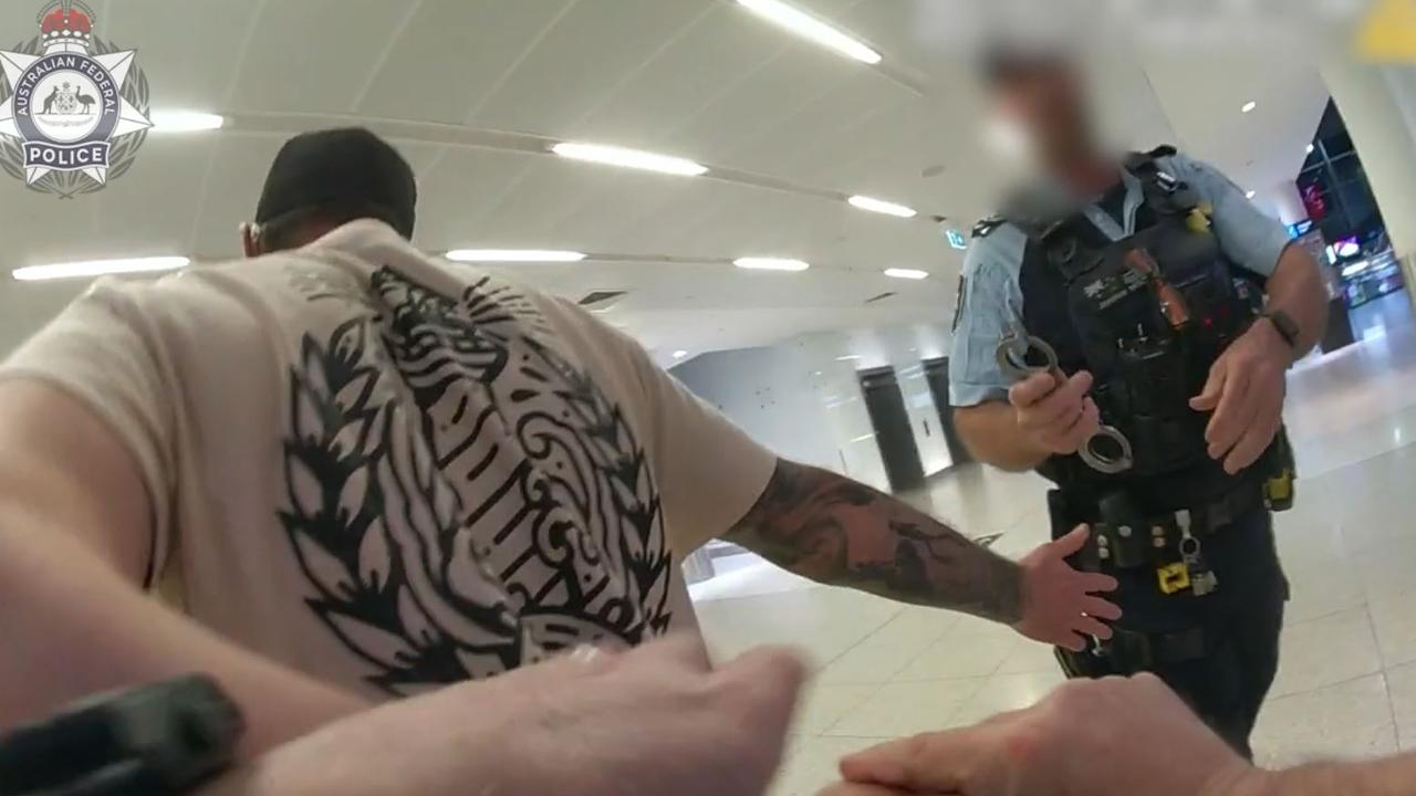 The 37-year-old was allegedly intoxicated as he boarded a flight bound for Melbourne. Picture: Australian Federal Police