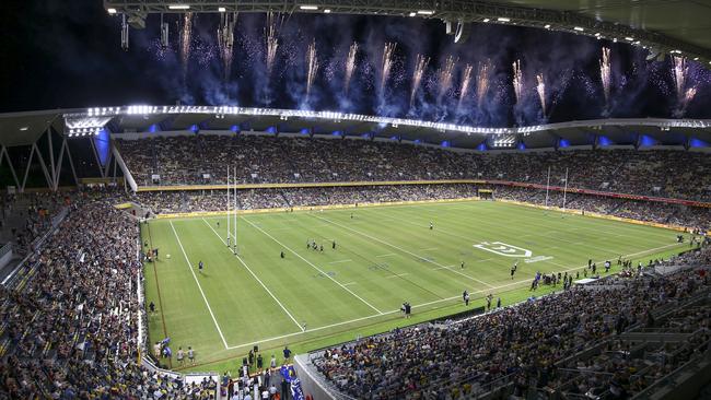 The State of Origin series opener will be held Queensland Country Bank Stadium in Townsville after it was moved from Melbourne due to a COVID outbreak. Picture: Dave Acree