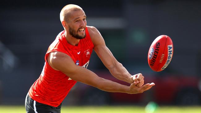 Sam Reid has held off younger teammates to maintain his spot in Sydney’s senior side. Picture: Phil Hillyard