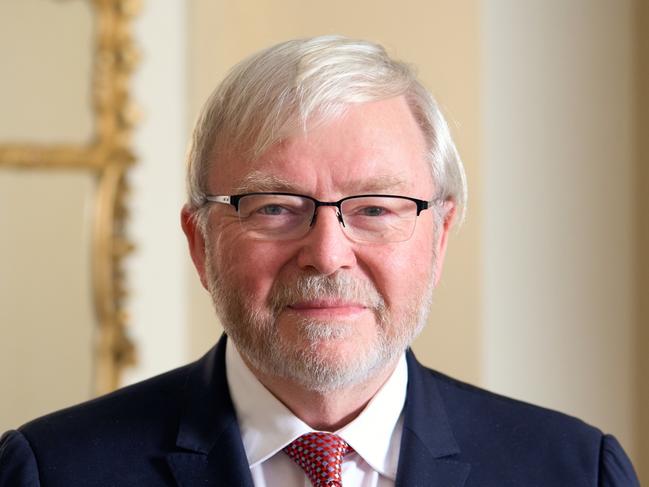 **NETWORK USE ONLY- NETWORK NEWS PREMIUM CONTENT: NO THE AUSTRALIAN/NO NEWS.COM/NO SKY NEWS ** Ambassador of Australia to the United States, Hon Kevin Rudd, at his residence in Washington DC. PIC MUST CREDIT - Noah Willman