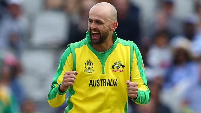 Nathan Lyon says the pressure is on England coming into Thursday’s night’s semi-final. Picture: Getty Images