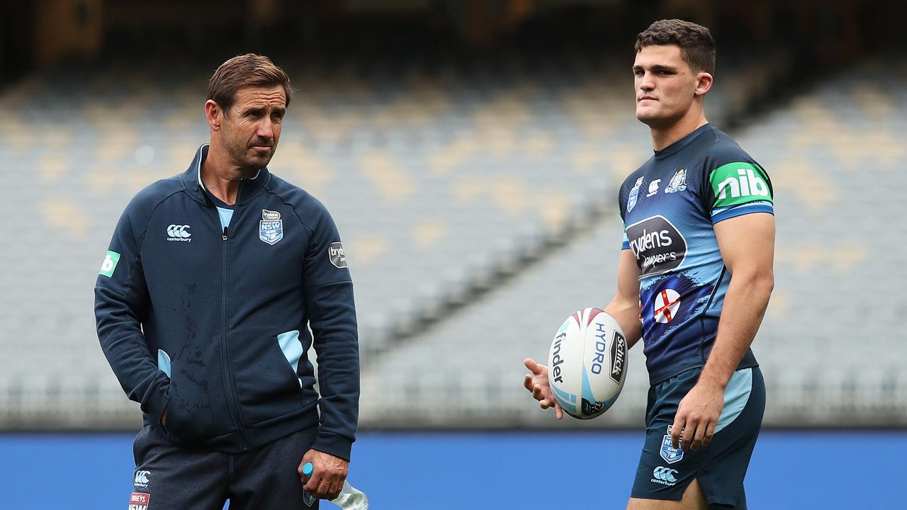 Andrew Johns has Nathan Cleary behind Mitchell Pearce.