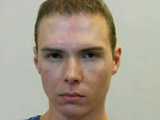 Magnotta was reading online articles about himself when he was arrested in Berlin in 2012. Picture: Montreal Police/AFP