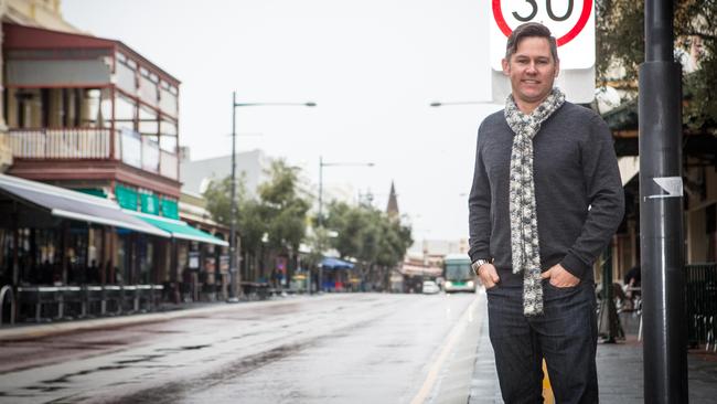 Fremantle Mayor Brad Pettitt on South Terrace, in the centre of Fremantle.