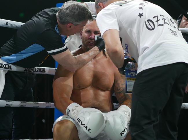 Matt Cooper at the Battle of the Reef fight night at the Townsville Entertainment and Convention centre, October 7 2023. Picture: Blair Jackson.